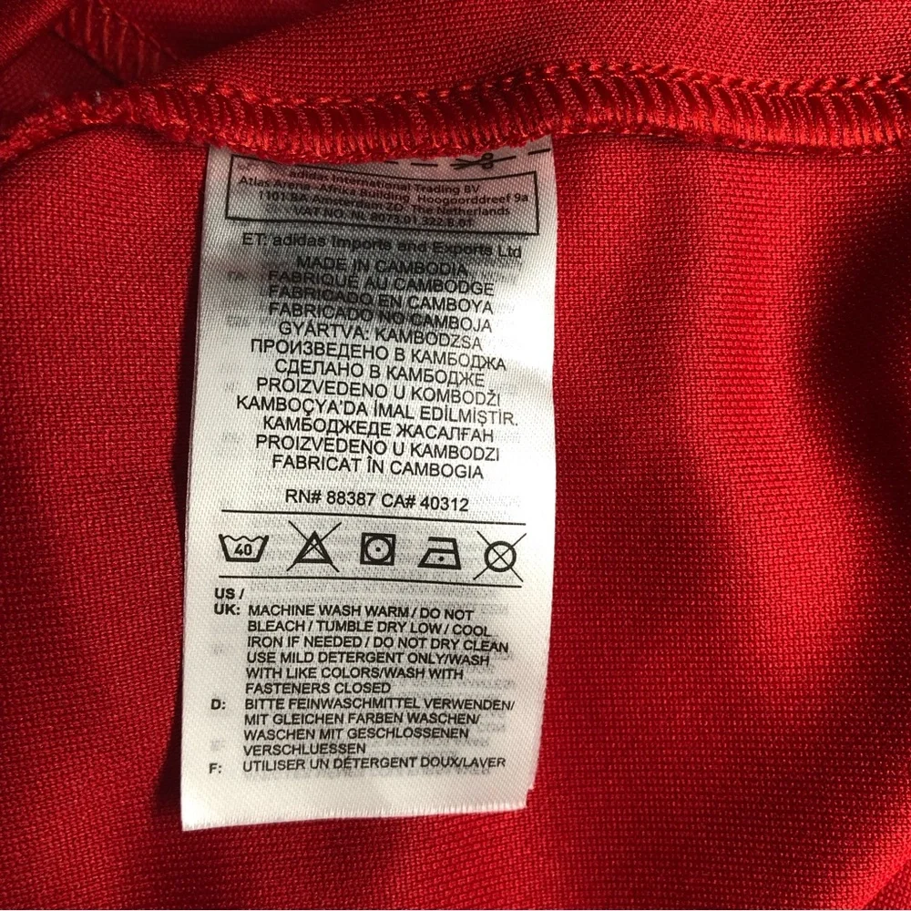 ⭐️NEW⭐️Adidas Boy’s Climalite Long Sleeve Red - Picture 6 of 6